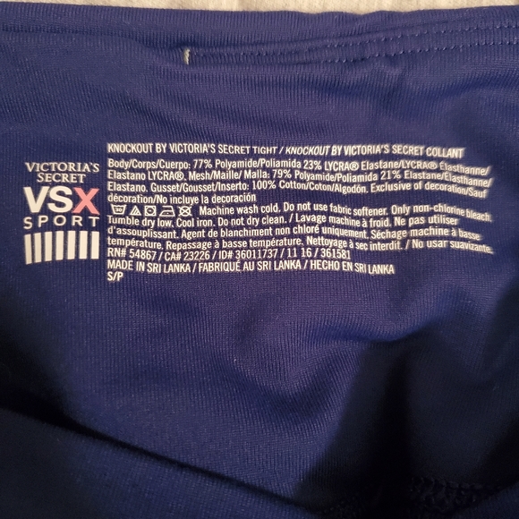 Victoria's Secret VSX Sport | Blue Knockout Tight Leggings - Picture 7 of 7